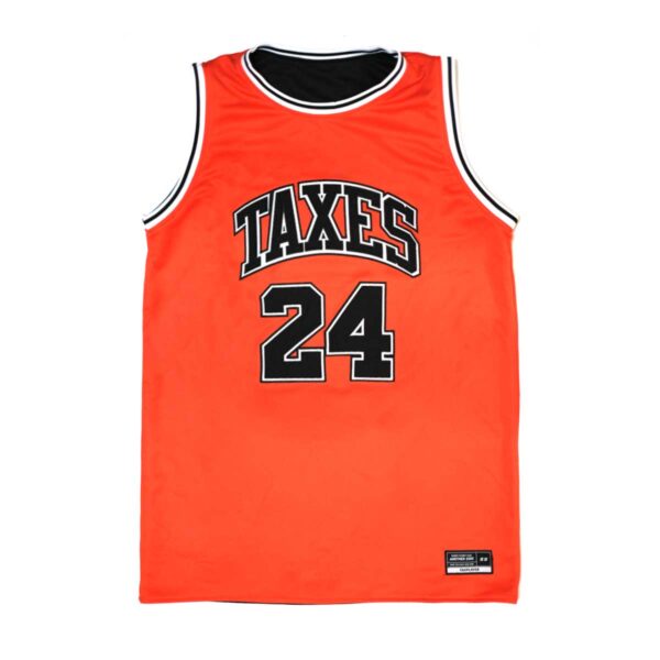 TAXPLAYER Basketball Jersey inside