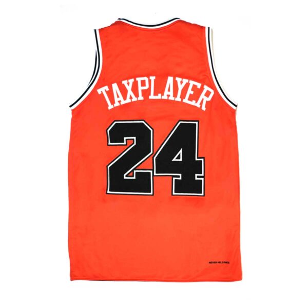 TAXPLAYER Basketball Jersey inside