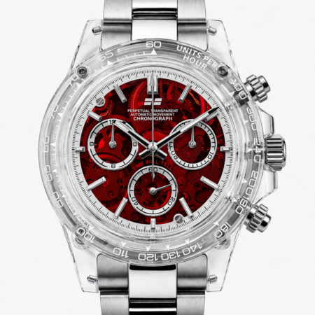 TIME WILL TELL Transparent Chronograph