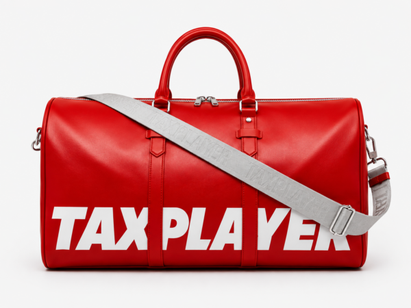 red duffle bag